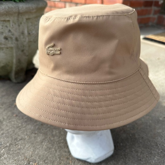 Lacoste Beige Bucket Hat